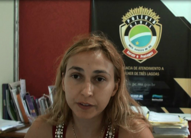 Delegada titular da delegacia de atendimento a mulher - Letícia Mobis