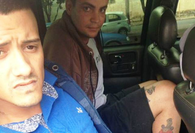 A direita, Jhonantan Palomares, 23 anos,  a esquerda  Cássio César Junqueira Vargas, 23 anos