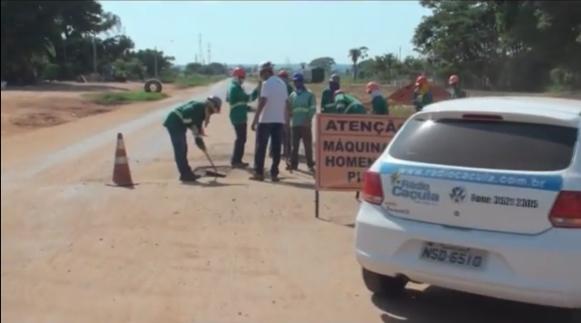 Rua Egídio Thomé (principal via de acesso ao Bairro Jupiá)