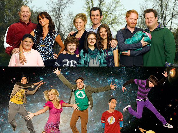 As comédias Modern Family e The Big Bang Theory estão no topo da lista. (Foto: Divulgação)