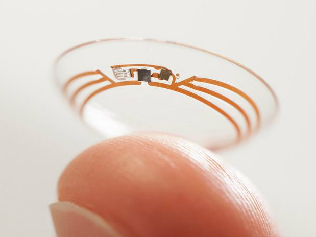Foto: DivulgaçãoLentes de contato terão um chip que fará a medição