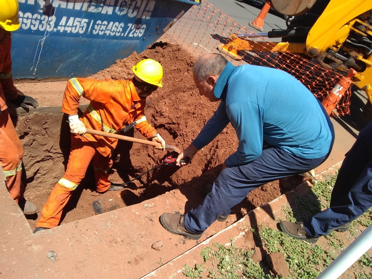 Bombeiros foram acionado para controlar  um vazamento de gás natural em Três Lagoas. Foto: Divulgação.