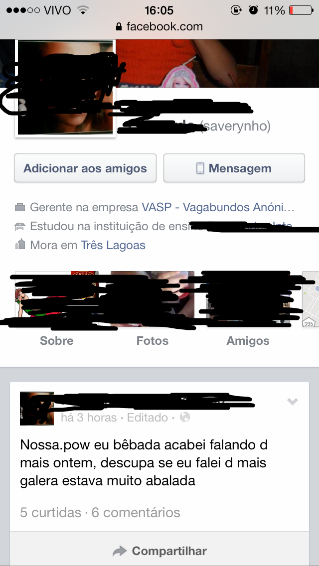Foto:Arquivo pessoal Facebook