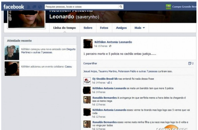 Foto:Arquivo pessoal Facebook