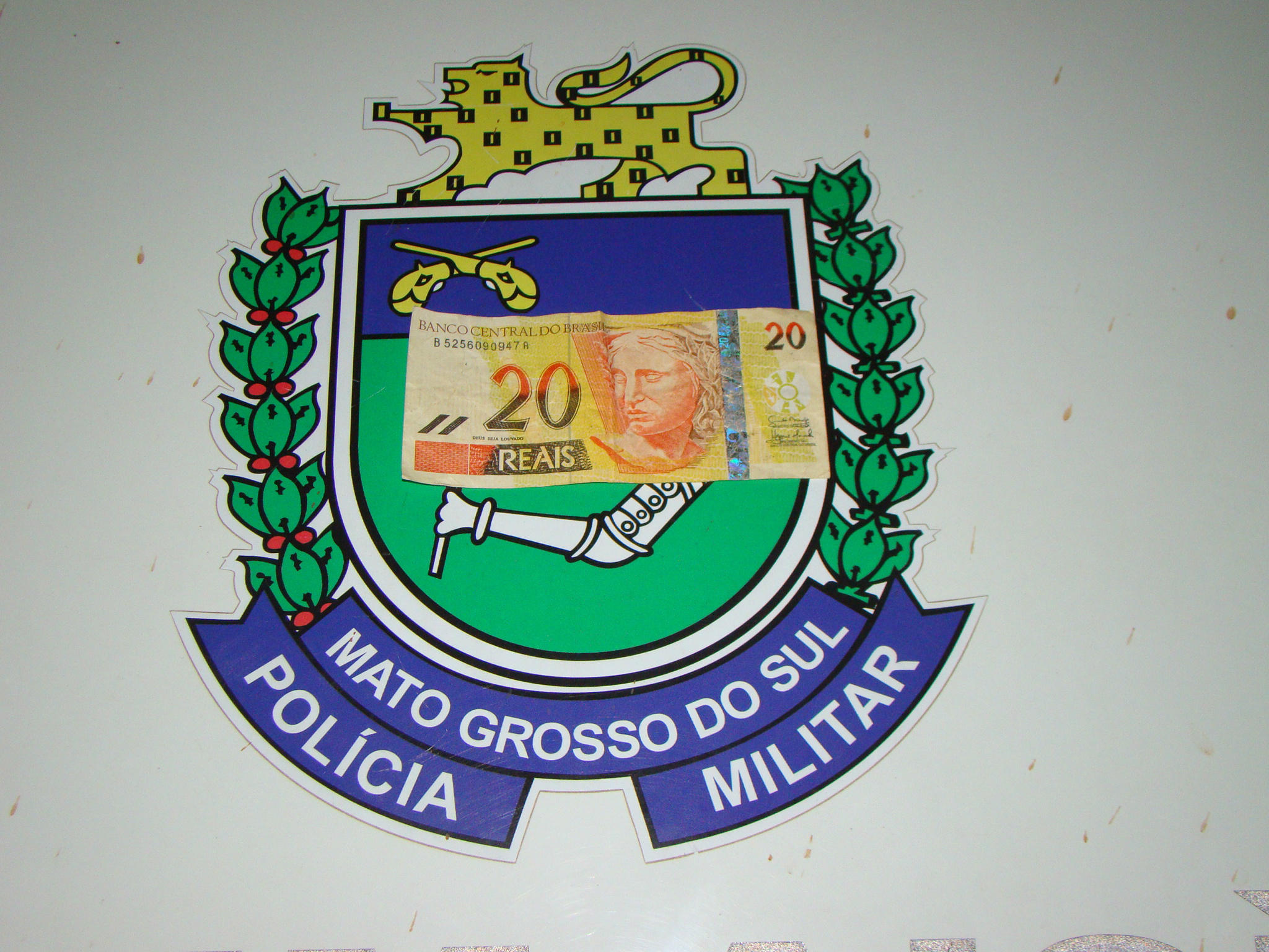 Nota falsa apreendida(Foto: Roberto Silva - Rádio Caçula)