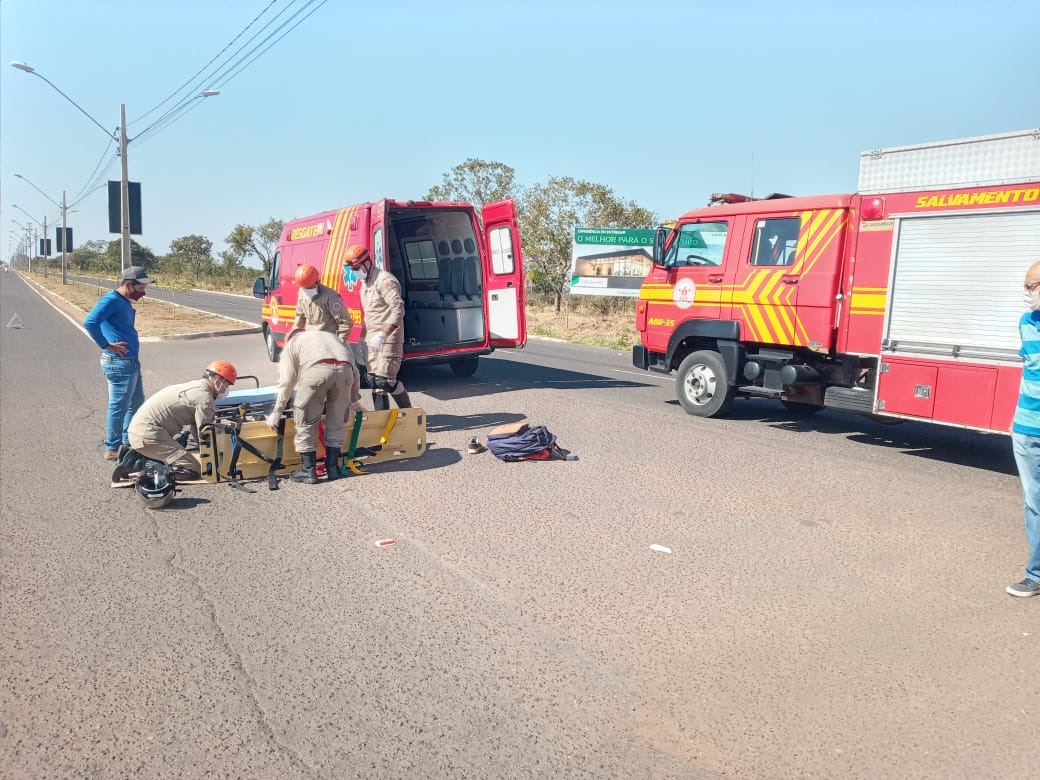 A vítima foi encaminhada à UPA. Foto: 5º GBM.