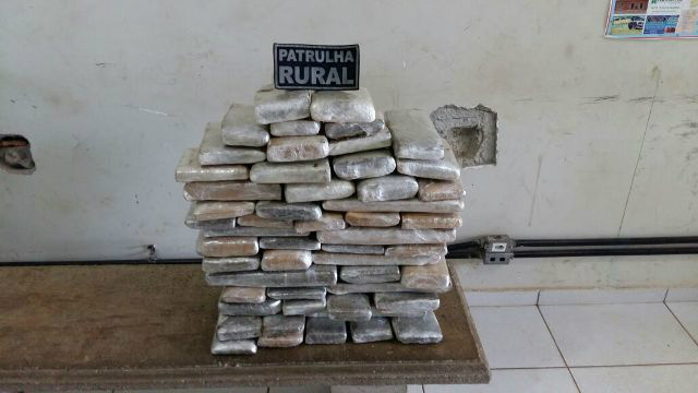 Drogas apreendidas pela Patrulha Rural em (10/07)