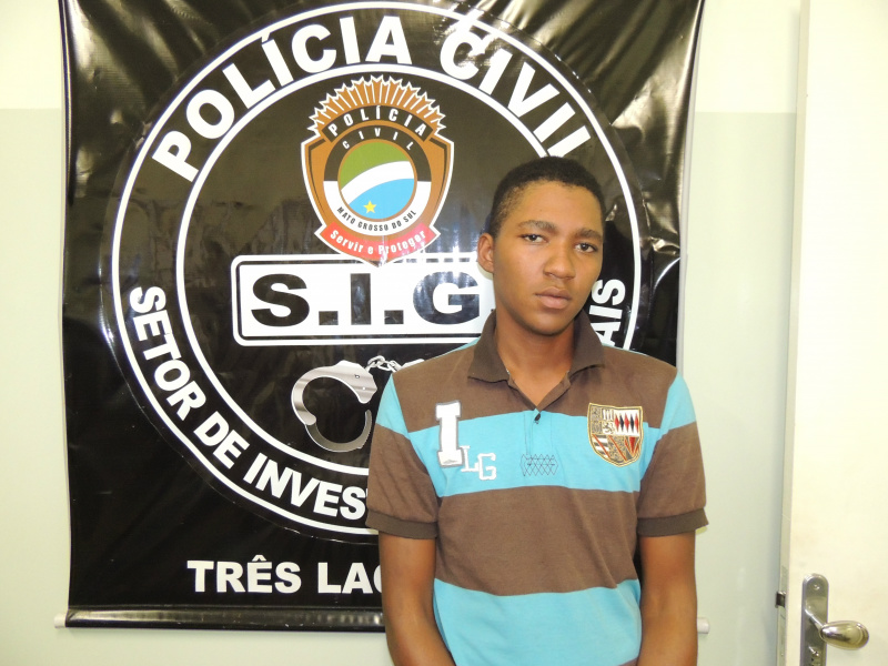  Eslanderson Souza Costa, 20 anos foi preso novamente essa semana. Foto: Rádio Caçula