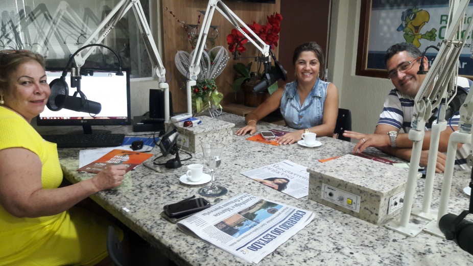 Entrevista á Rádio Caçula com Toninha Campos - Fotos : Jade Oliveira
