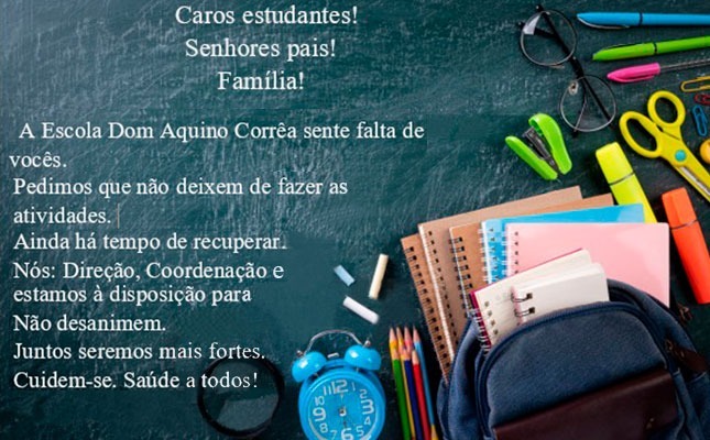 FOTO: Escola Dom Aquino Corrêa.