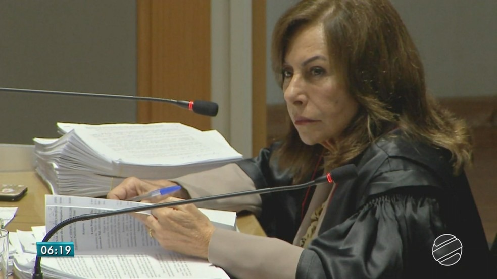 Desembargadora Tânia Borges em MS — Foto: Reprodução/ TV Morena