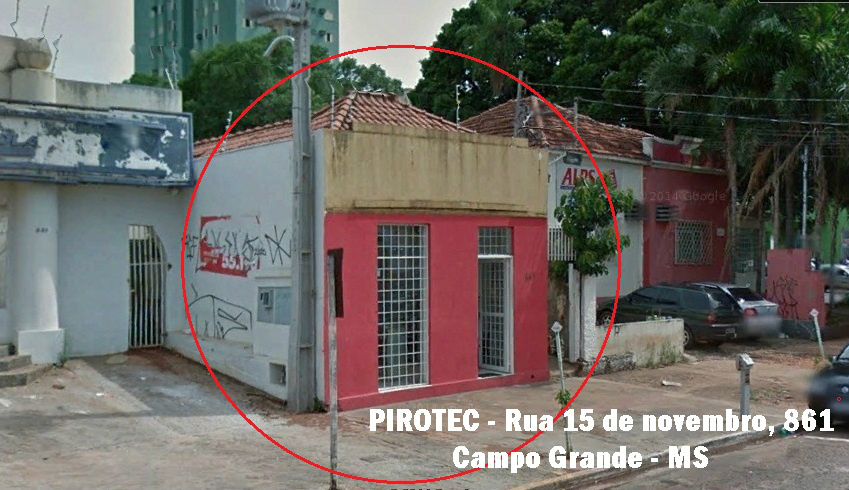 Séde da empresa PIROTEC em Campo Grande (MS)