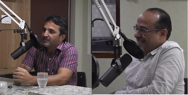 Emerson Barbosa e Juscelino Alves, ambos diretores de Departamentos da Secretaria de Finanças, Receita e Controle.