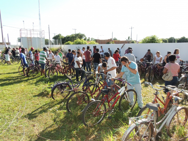 O 4° Leilão de bicicletas acontece no 1° DP de Três Lagoas até às 17:00 horas. Foto: Rádio Caçula