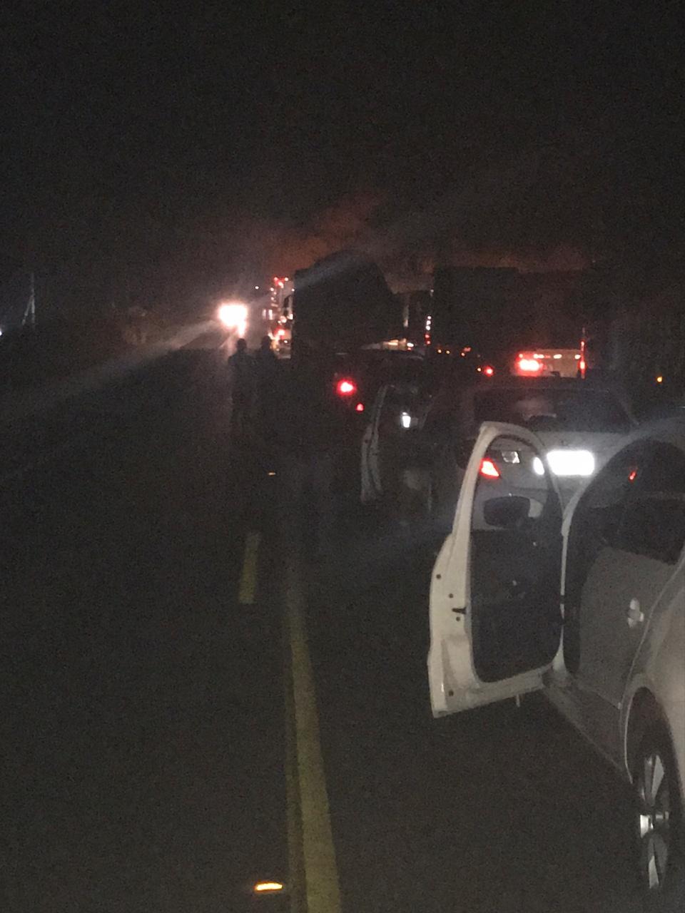 Foto: Direto do local do acidente / Internauta.