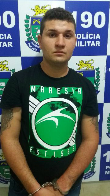 ALEANDRO DE SOUZA DIAS (24), autor da tentativa de homicídio.  