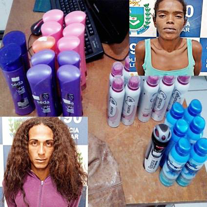 Casal preso em flagrante Fotos: Pollyna Eloy