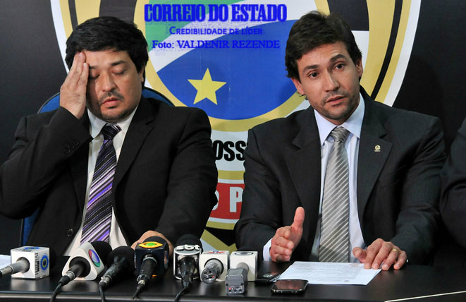 Foto: Valdenir Rezende / Correio do EstadoDelegados Fabiano Nagata e Fábio Peró conduzem investigações