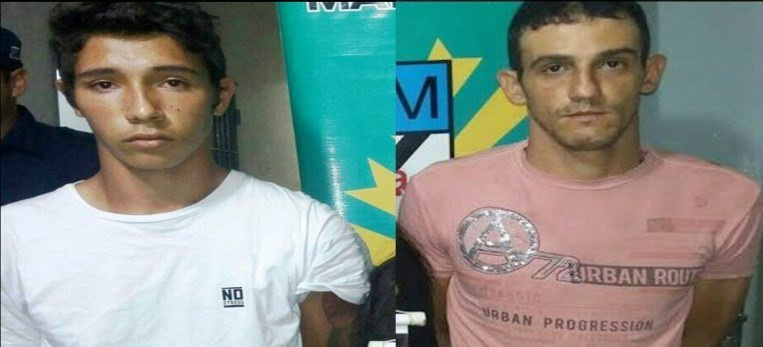 Eduardo Henrique (E) e Maycon Antonio (D) continuam foragidos (Foto: Edição de Notícias)
