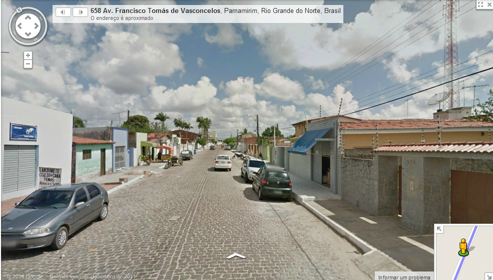 Está é uma imagem atual do endereço citado por Geraldo, muita coisa mudou durante esses quase 40 anos. A imagem foi retirada do google maps.