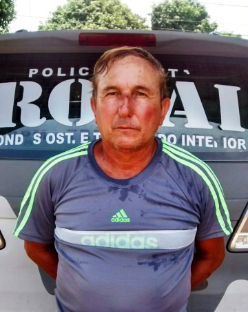 Everaldo Pereira Dias de 51 anos, foi preso por tráfico de drogas.  Foto: Rádio Caçula