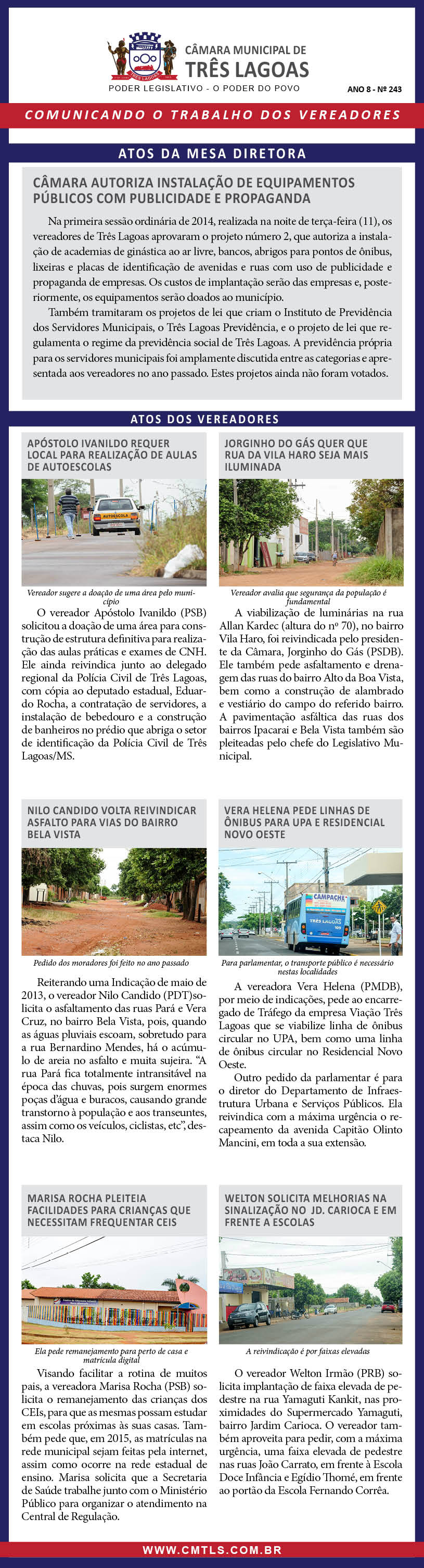 Trabalho do Vereadores