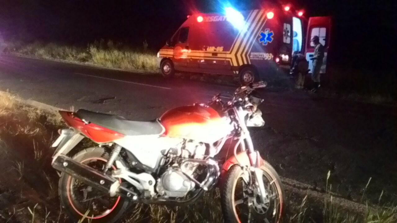 O acidente foi registrado na noite desta quinta-feira (09). Foto: Divulgação Corpo de Bombeiros.