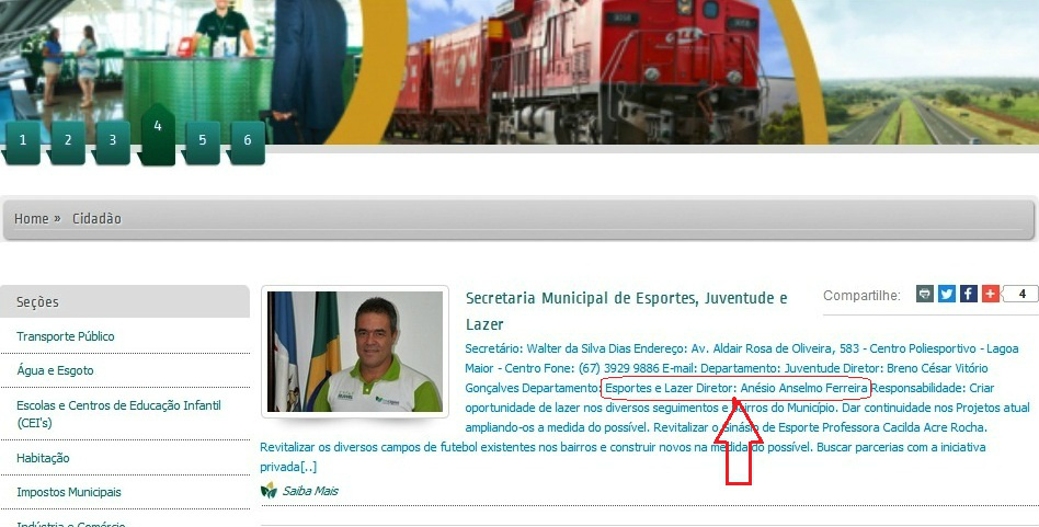 Portal da Transparencia da Prefeitura Municipal de Três Lagoas