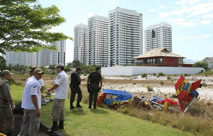 O praticante do esporte foi socorrido em estado considerado grave, mas não correria risco de morte.Foto: Reprodução 