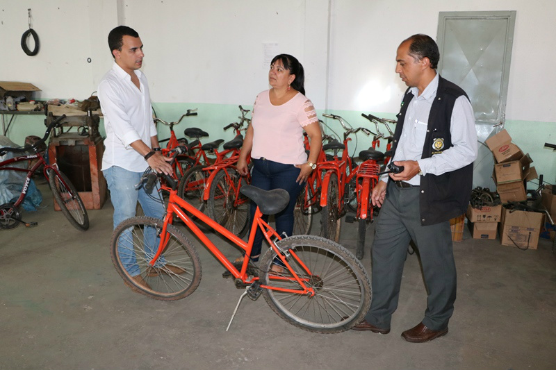 No próximo domingo, dia 19 de fevereiro, as atividades do projeto retornam junto ao início das aulas escolares e serão entregues 30 bicicletas. Foto: Ascom