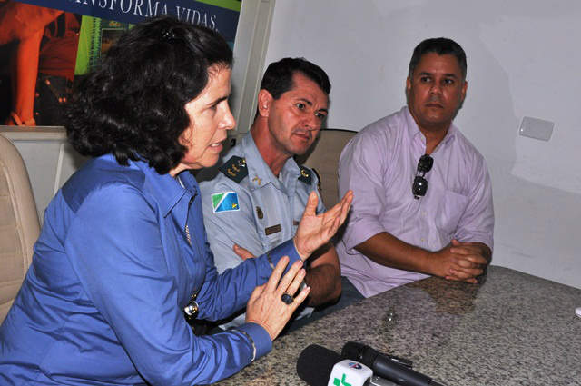Prefeita desmentiu boato em que ela não queria os manifestantes na cidade.