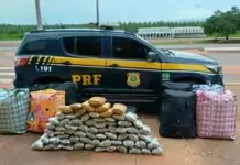 VÍDEO: Fim da viagem! PRF para ônibus em Três Lagoas e prende duas mulheres com 253 kg de drogas